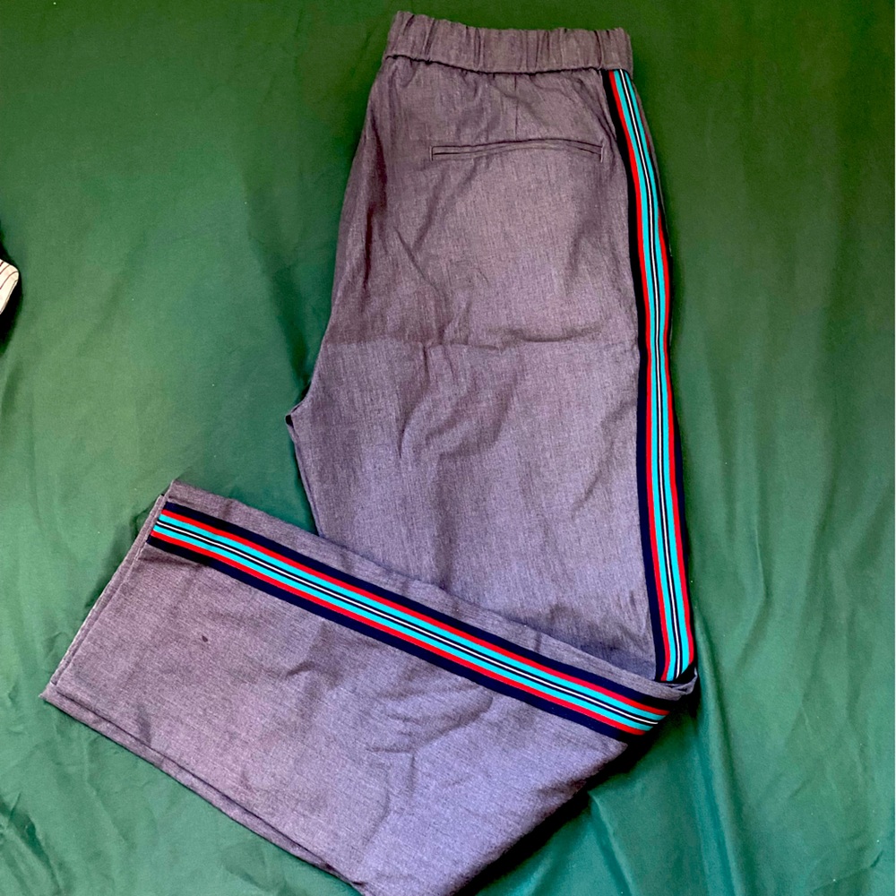 TOPMAN 32 Grey Pant with Stripe